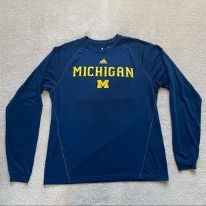 Adidas - University of Michigan Long Sleeve Shirt